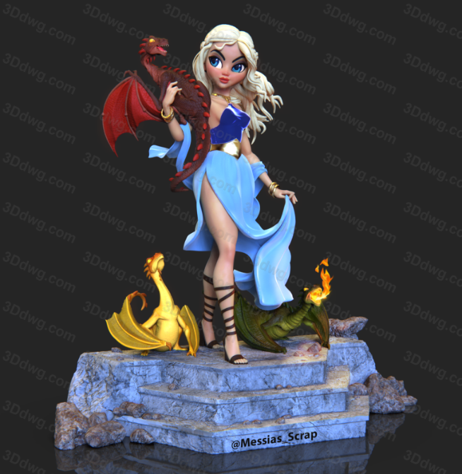 Messias 3D 冰与火之歌 丹妮莉丝-P站图纸收藏馆