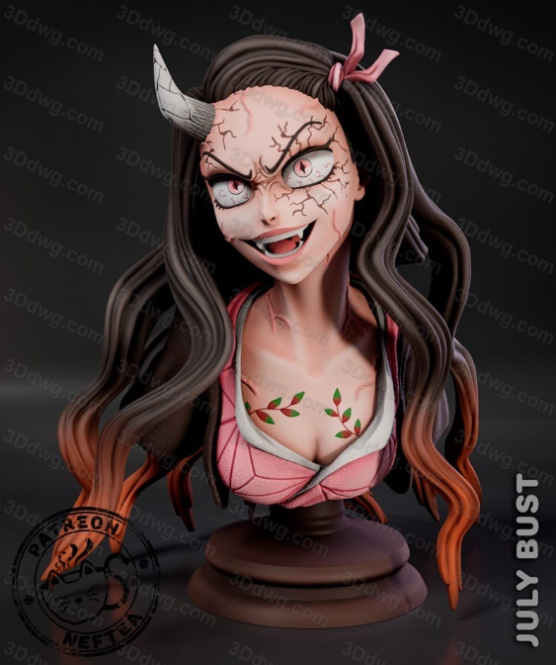 Neftea 鬼灭之刃 灶门祢豆子-P站图纸收藏馆