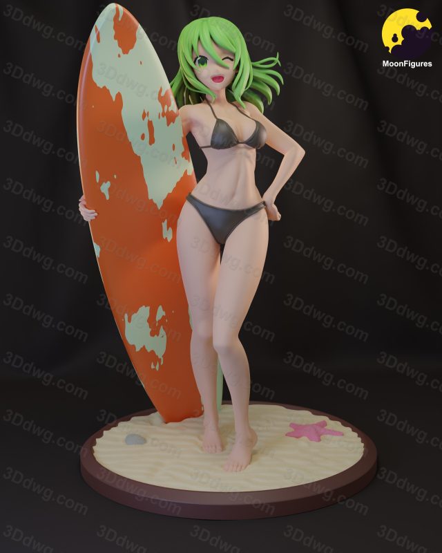 Moon Figures 冲浪女孩-P站图纸收藏馆