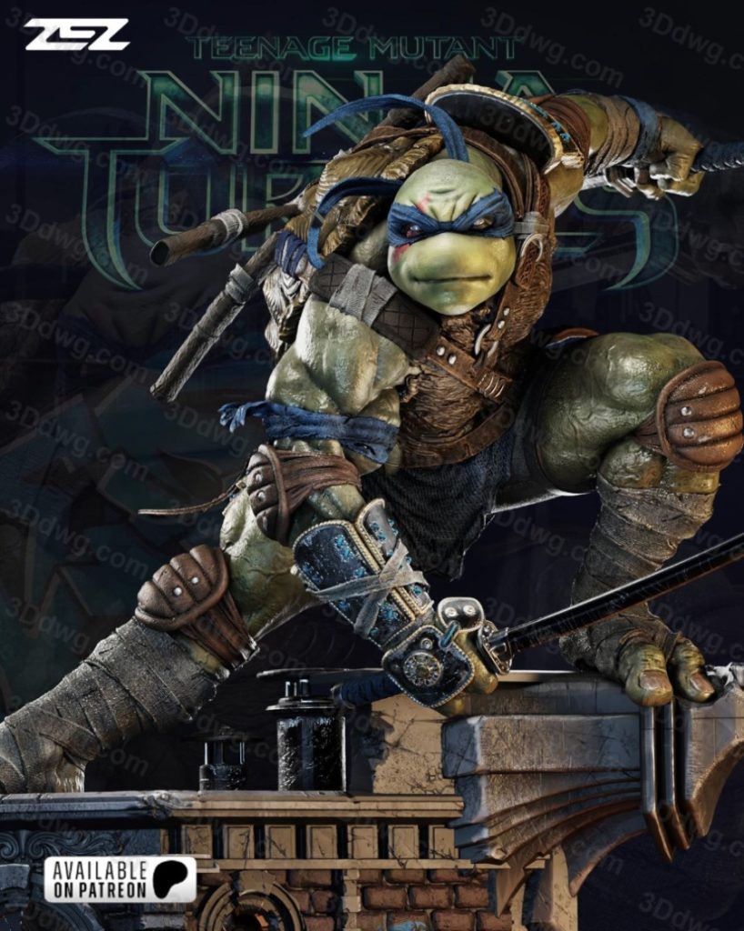 ZEZ STUDIOS 忍者神龟 莱昂纳多-P站图纸收藏馆