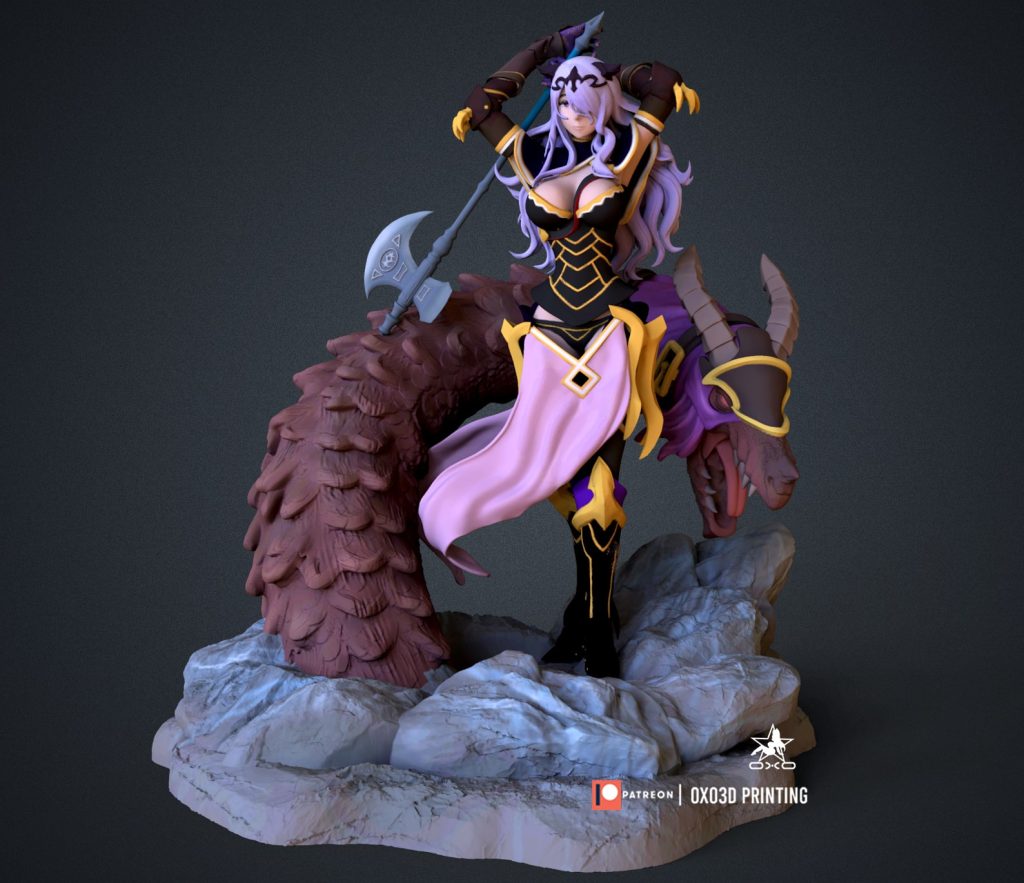 图片[1]-OXO3D 火焰纹章英雄 卡米拉-P站图纸收藏馆