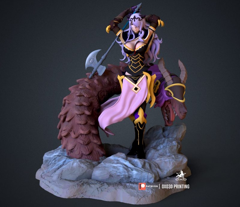 OXO3D 火焰纹章英雄 卡米拉-P站图纸收藏馆