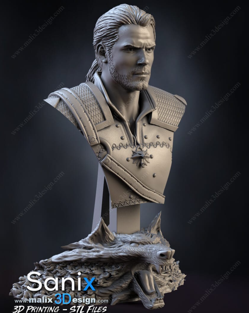 Sanix3d 猎魔人 杰洛特-P站图纸收藏馆