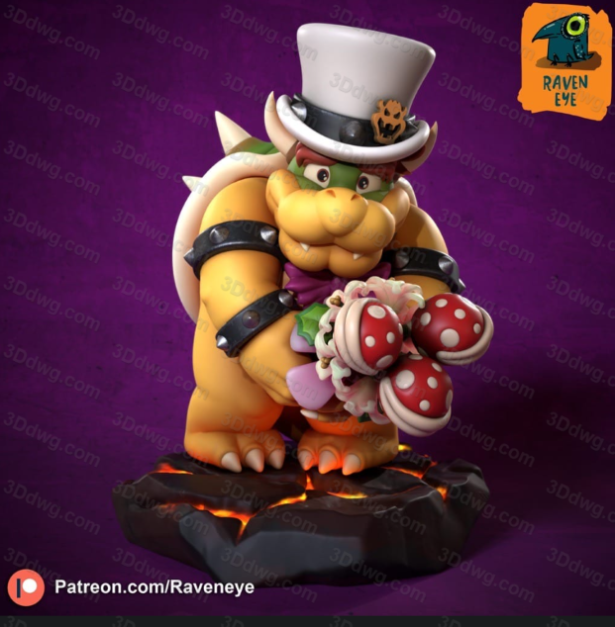 Raven Eye 超级马里奥 库巴-P站图纸收藏馆