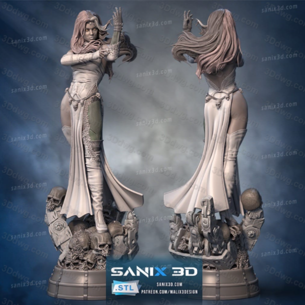 Sanix3d 漫威 魔形女-P站图纸收藏馆