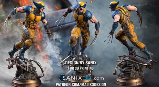 Sanix3d 漫威 金钢狼 罗根-P站图纸收藏馆