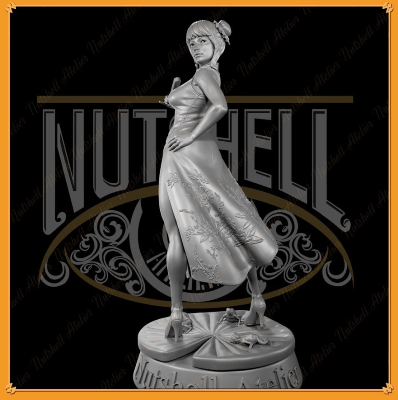 Nutshell Atelier 穿连衣裙的中国女孩-P站图纸收藏馆