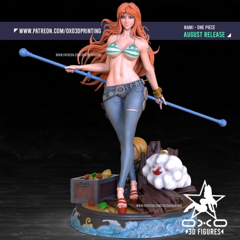 OXO3D 海贼王 娜美-P站图纸收藏馆