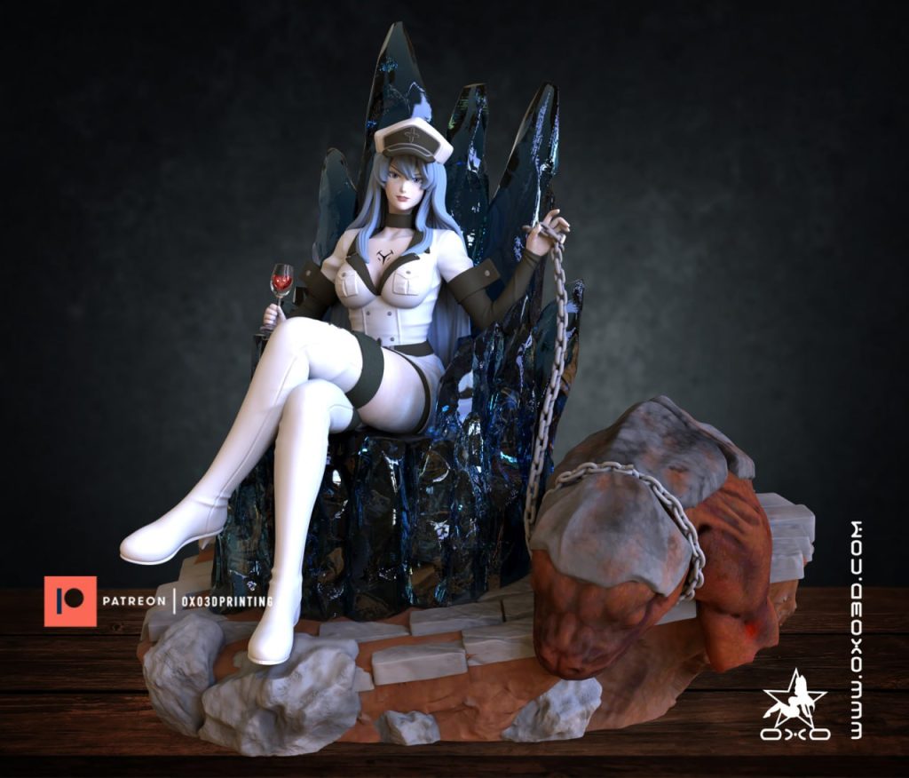 OXO3D 斩·赤红之瞳 艾斯德斯-P站图纸收藏馆