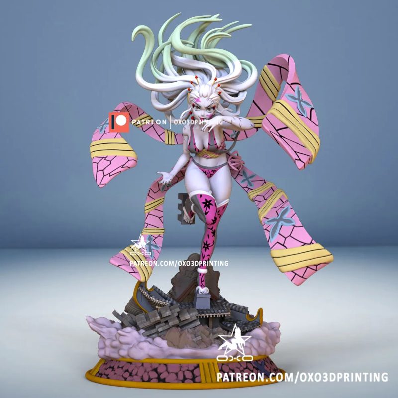 OXO3D 鬼灭之刃 堕姬-P站图纸收藏馆