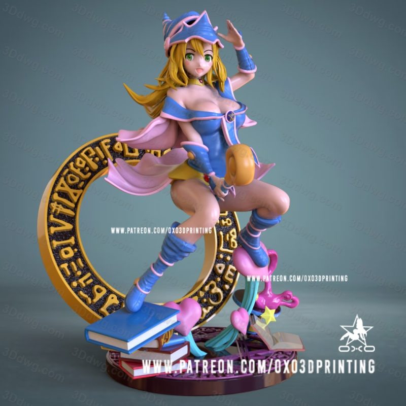 OXO3D 黑魔导女孩 玛娜-P站图纸收藏馆