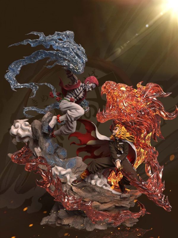 鬼灭之刃 炼狱杏寿郎对战猗窝座-P站图纸收藏馆