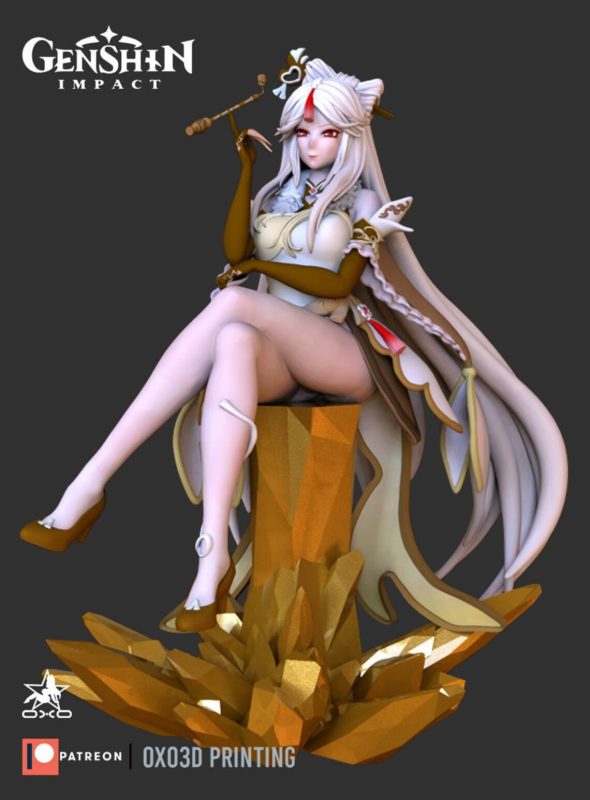 OXO3D 原神 凝光-P站图纸收藏馆