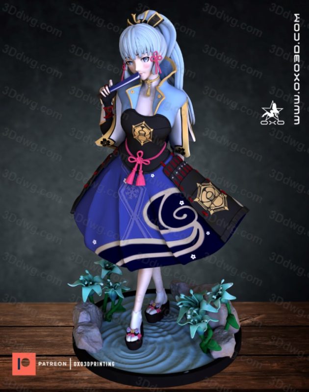 OXO3D 原神 神里绫华-P站图纸收藏馆