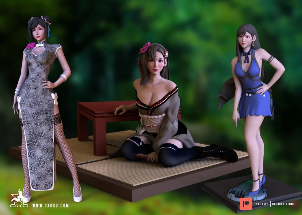 OXO3D 最终幻想 蒂法·洛克哈特-P站图纸收藏馆