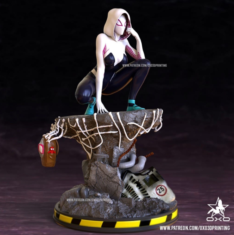 OXO3D 漫威 蜘蛛格温-P站图纸收藏馆