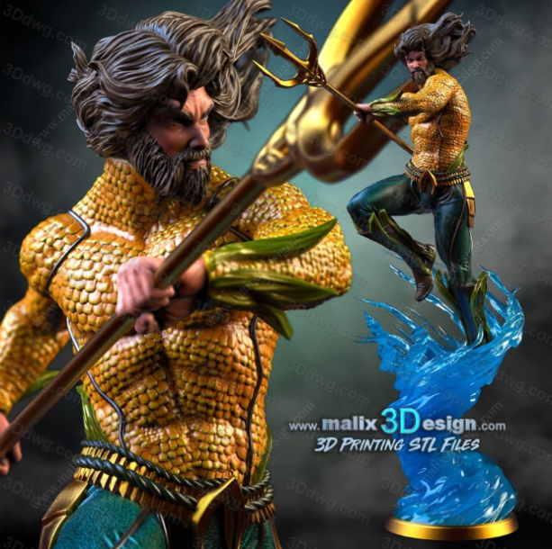 Sanix3d DC漫画 海王-P站图纸收藏馆