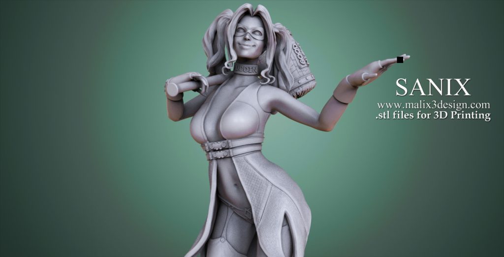 Sanix3d DC漫画 哈莉·奎茵-P站图纸收藏馆