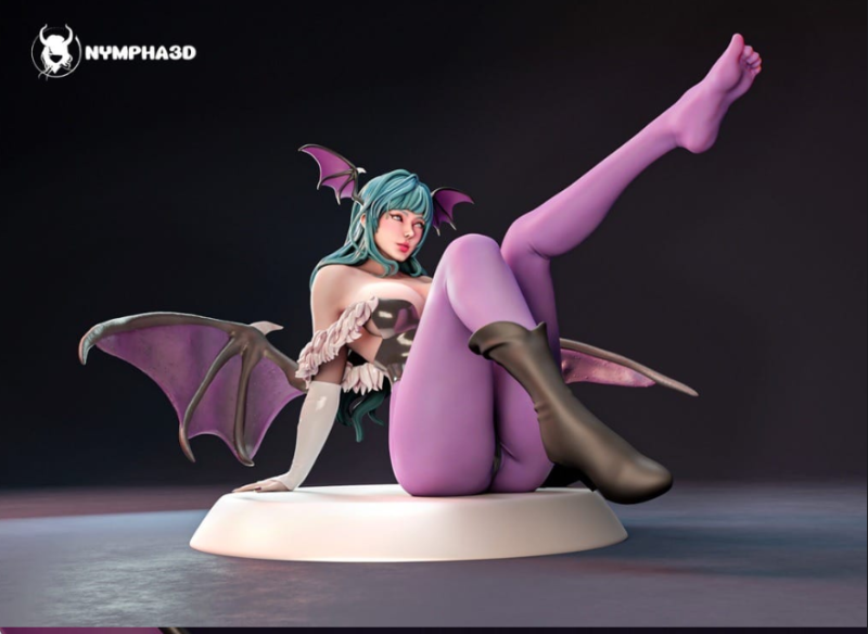 NYMPHA 3D 恶魔战士 莫莉卡·安斯兰特-P站图纸收藏馆