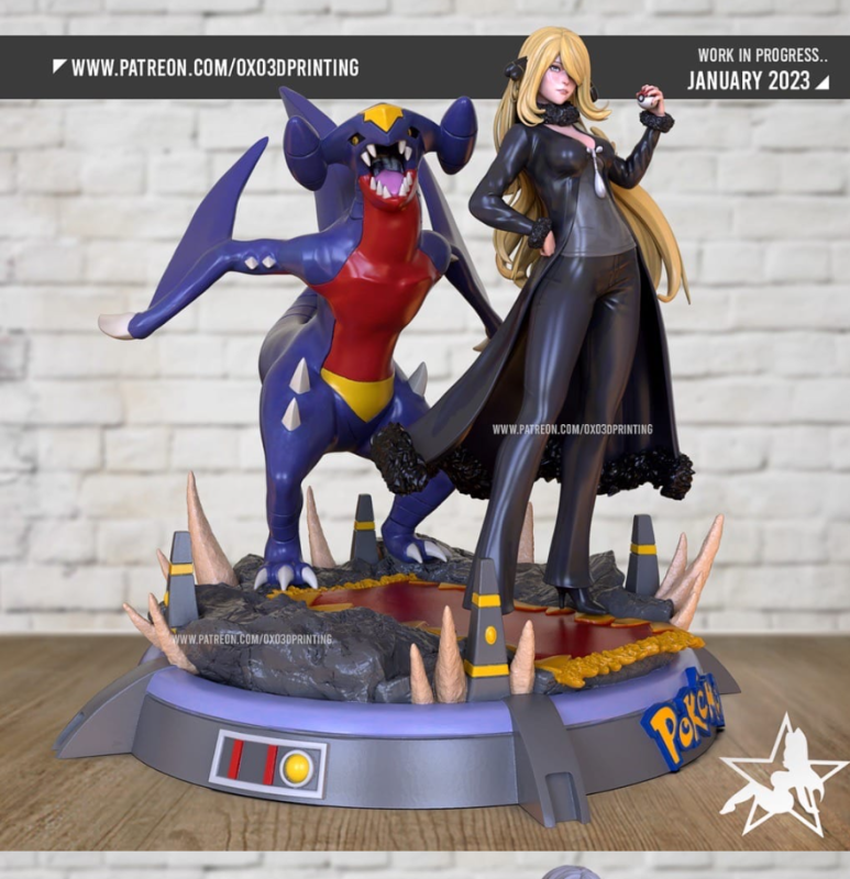 OXO3D 精灵宝可梦 竹兰和圆陆鲨-P站图纸收藏馆