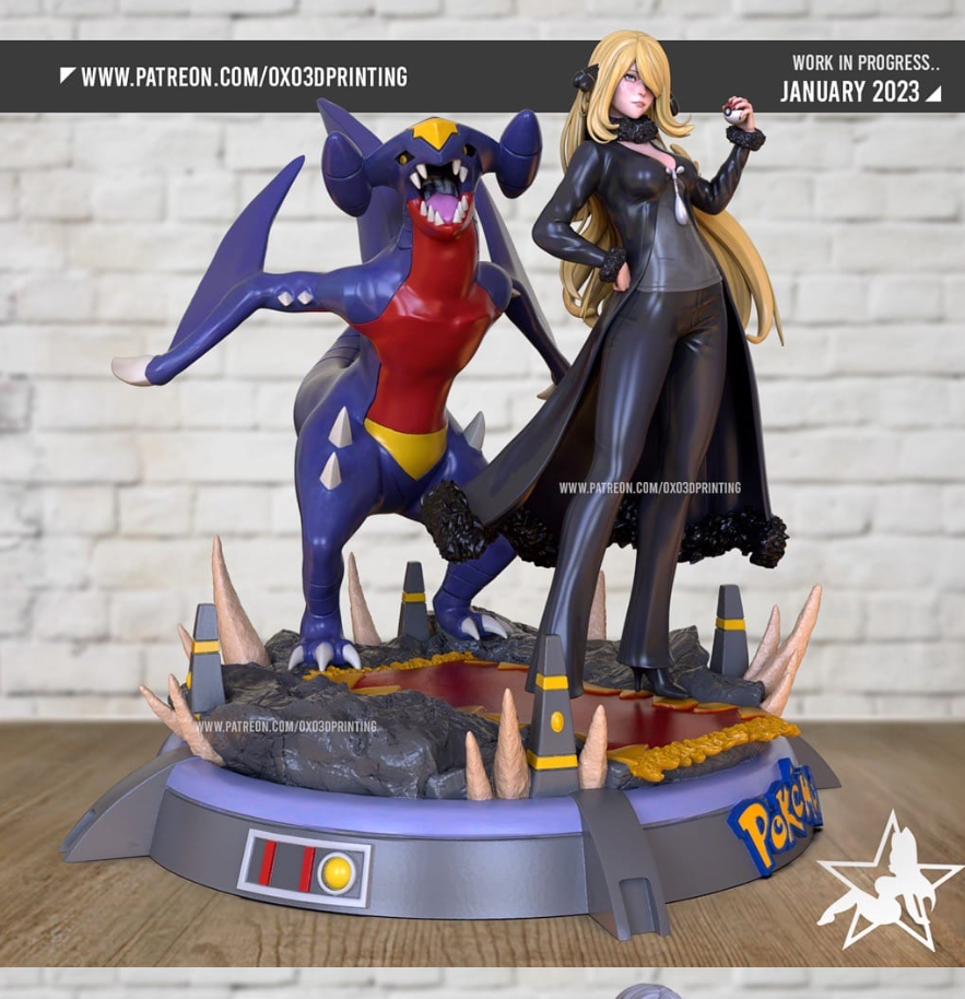 OXO3D 精灵宝可梦 竹兰和圆陆鲨-P站图纸收藏馆