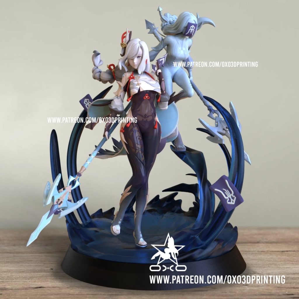 OXO3D 原神 申鹤-P站图纸收藏馆