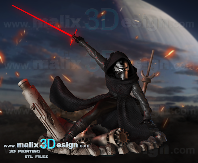 Sanix3d 星球大战 凯洛·伦-P站图纸收藏馆