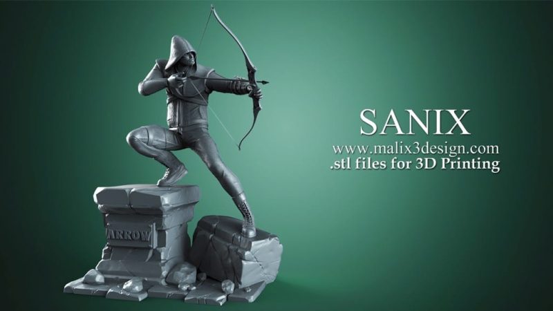 Sanix3d DC漫画 绿箭侠-P站图纸收藏馆
