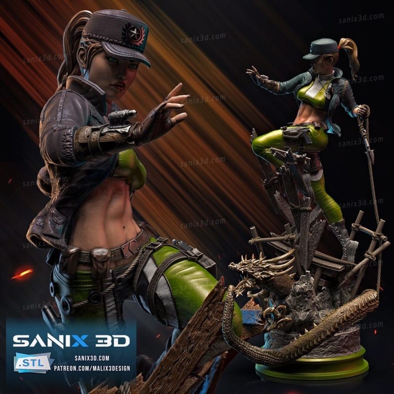 Sanix3d 真人快打 刀锋索尼娅-P站图纸收藏馆