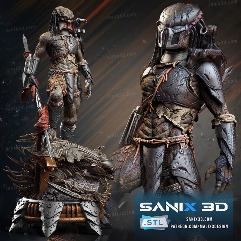 Sanix3d 异形对铁血战士-P站图纸收藏馆