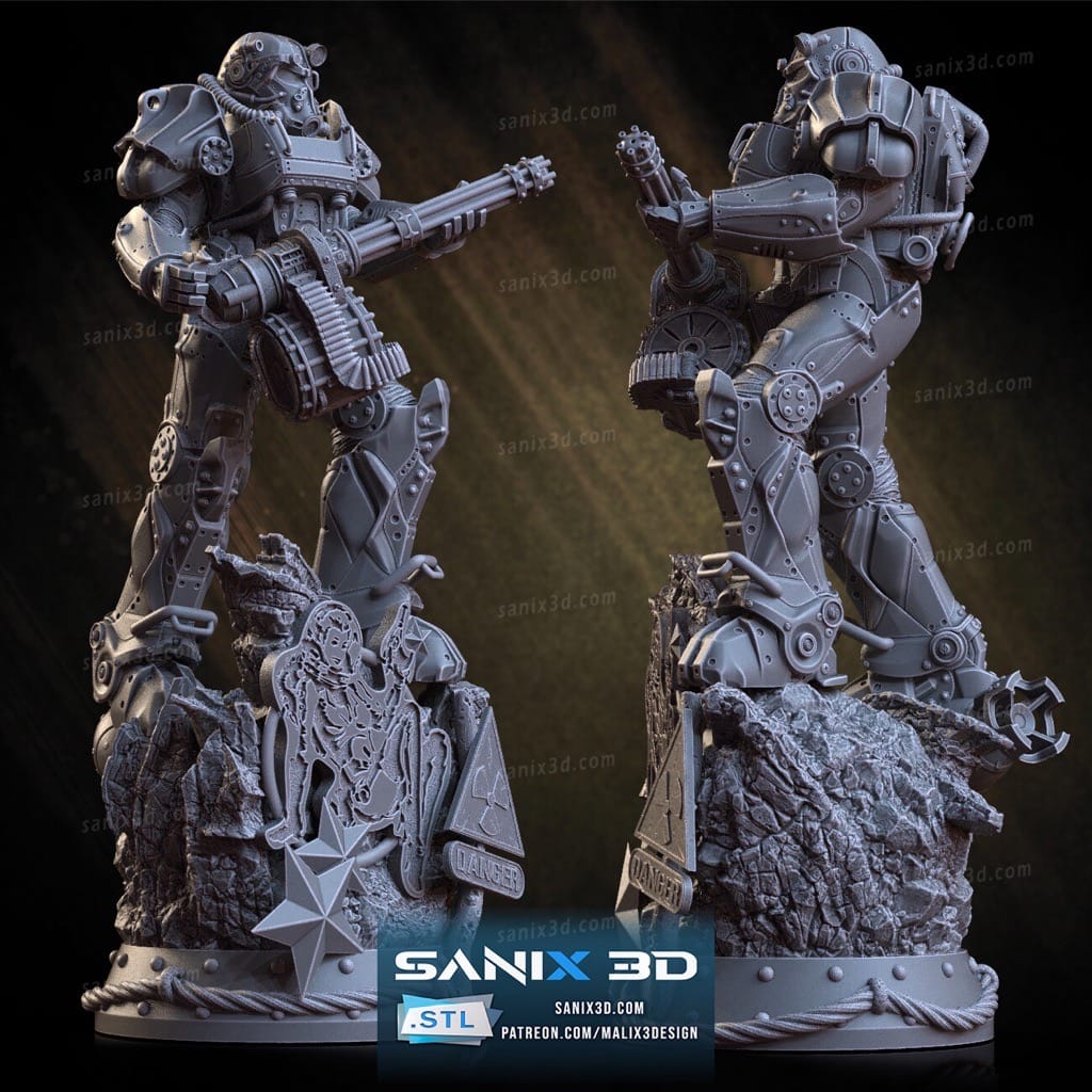 图片[2]-Sanix3d 辐射 T60动力机甲-P站图纸收藏馆