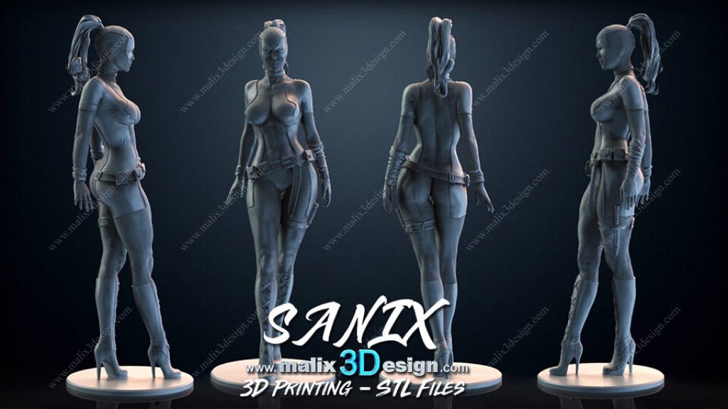 Sanix3d 漫威 女死侍-P站图纸收藏馆