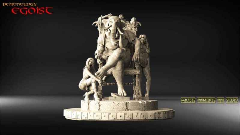 Walades 王座上的象头人-P站图纸收藏馆