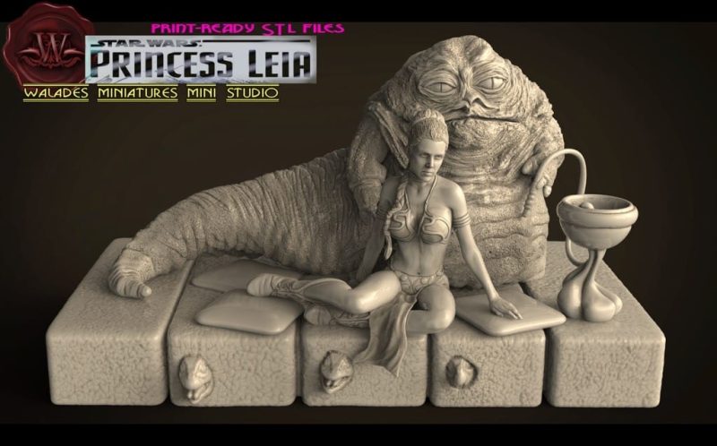 Walades 星球大战 莱娅公主和贾巴大帝-P站图纸收藏馆
