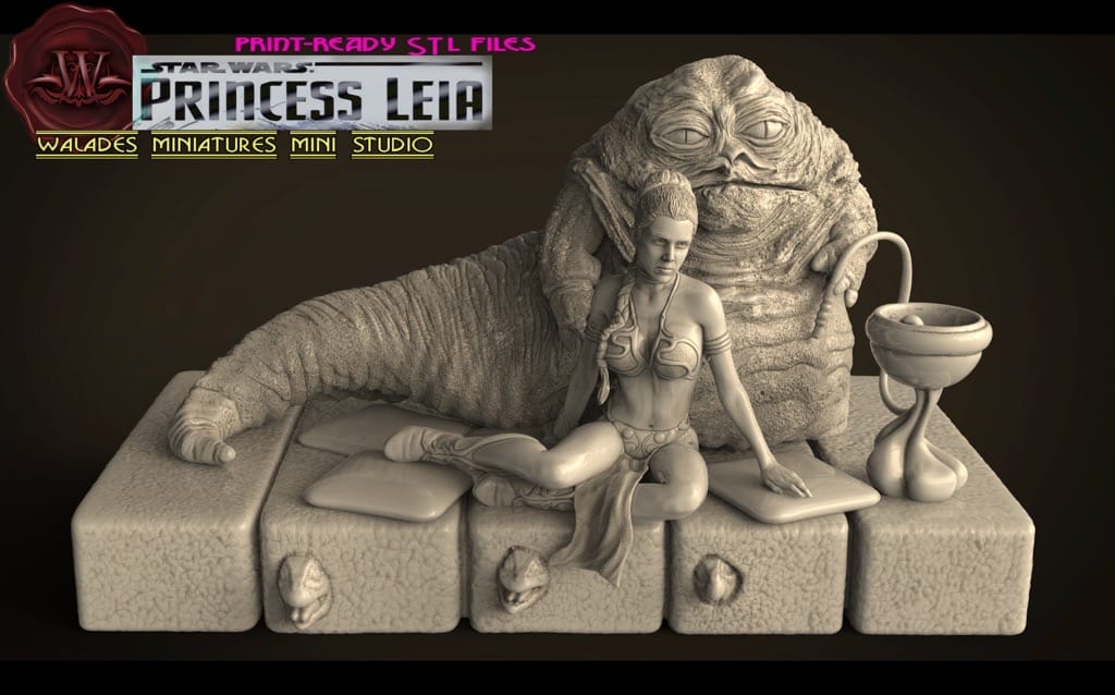 Walades 星球大战 莱娅公主和贾巴大帝-P站图纸收藏馆