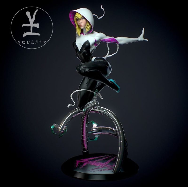 Yan H 漫威 蜘蛛格温-P站图纸收藏馆