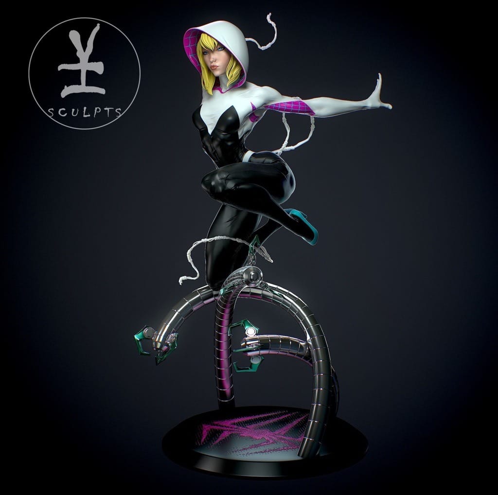 Yan H 漫威 蜘蛛格温-P站图纸收藏馆