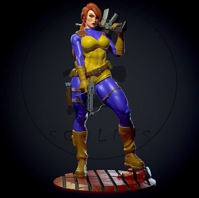 Yan H 特种部队 红发女斯嘉蕾-P站图纸收藏馆