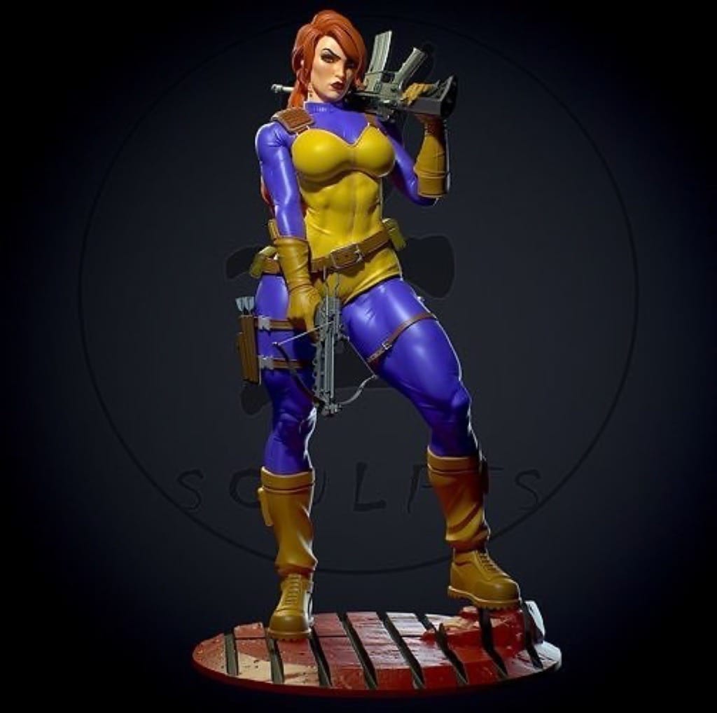 Yan H 特种部队 红发女斯嘉蕾-P站图纸收藏馆