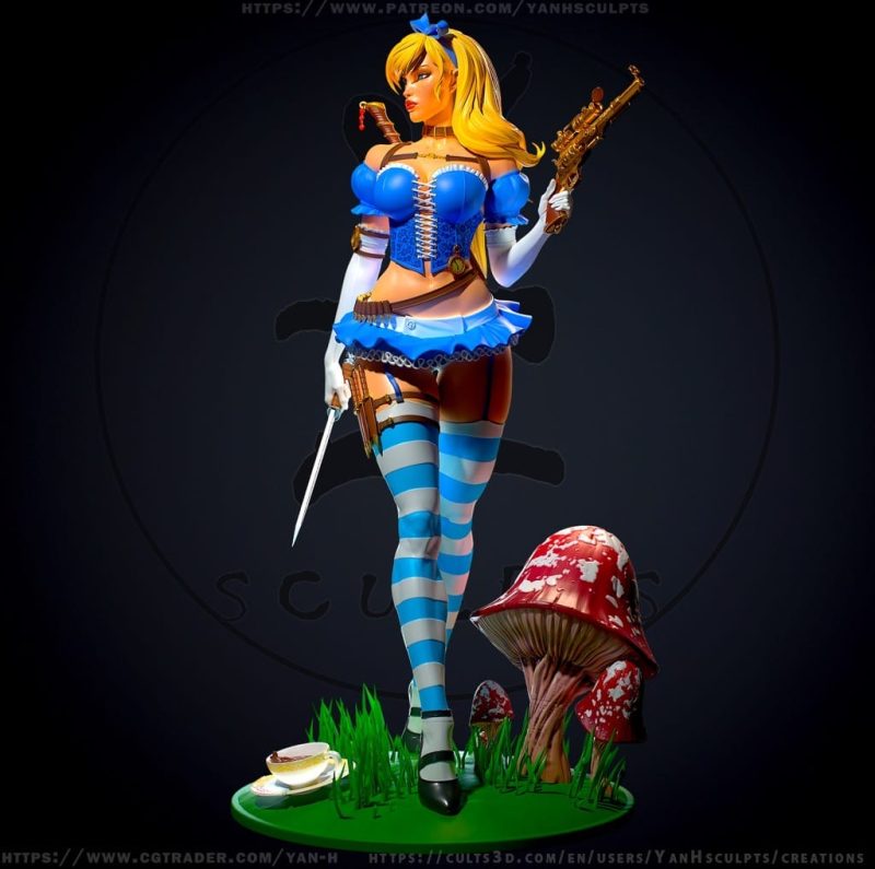 Yan H 爱丽丝梦游仙境-P站图纸收藏馆