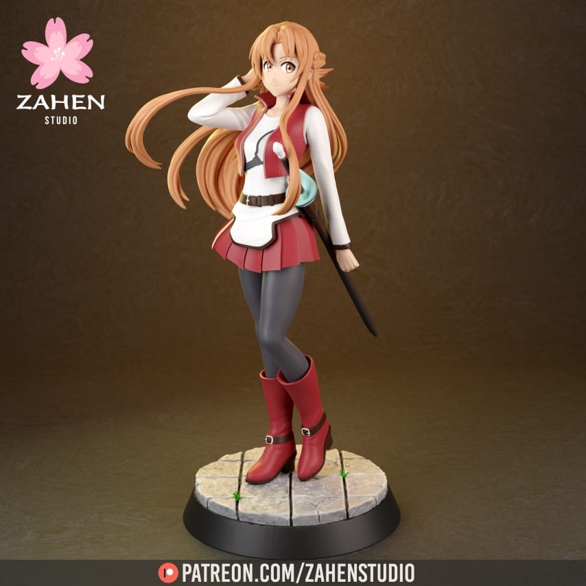 Zahen 刀剑神域 结城明日奈-P站图纸收藏馆