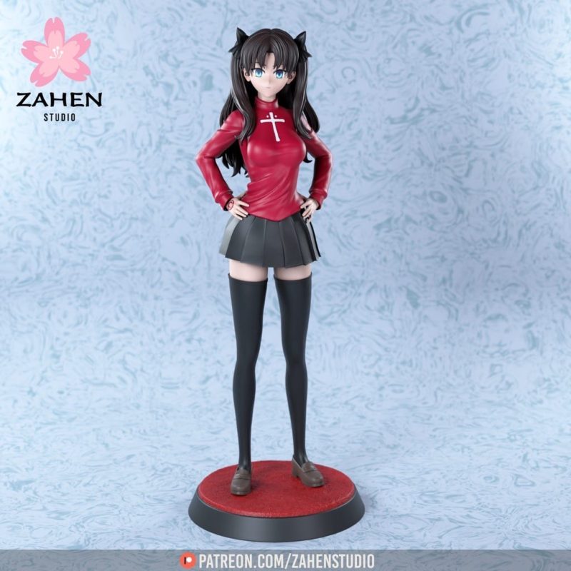 Zahen 命运之夜 远坂凛-P站图纸收藏馆