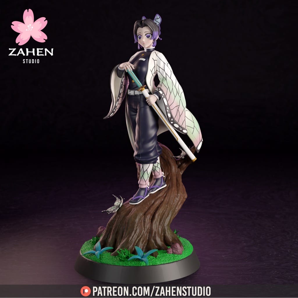 Zahen 鬼灭之刃 蝴蝶忍-P站图纸收藏馆