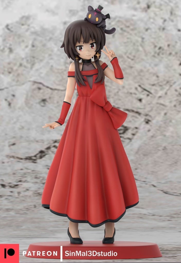 Sin3Dstudio 为美好的世界献上祝福 惠惠-P站图纸收藏馆