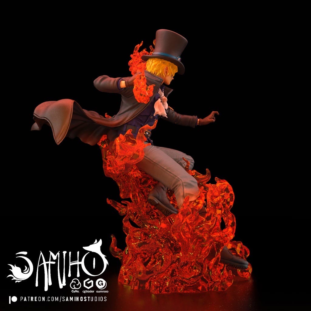 图片[2]-Samiho 海贼王 萨博-P站图纸收藏馆