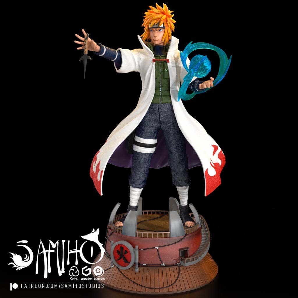 Samiho 火影忍者 波风水门-P站图纸收藏馆