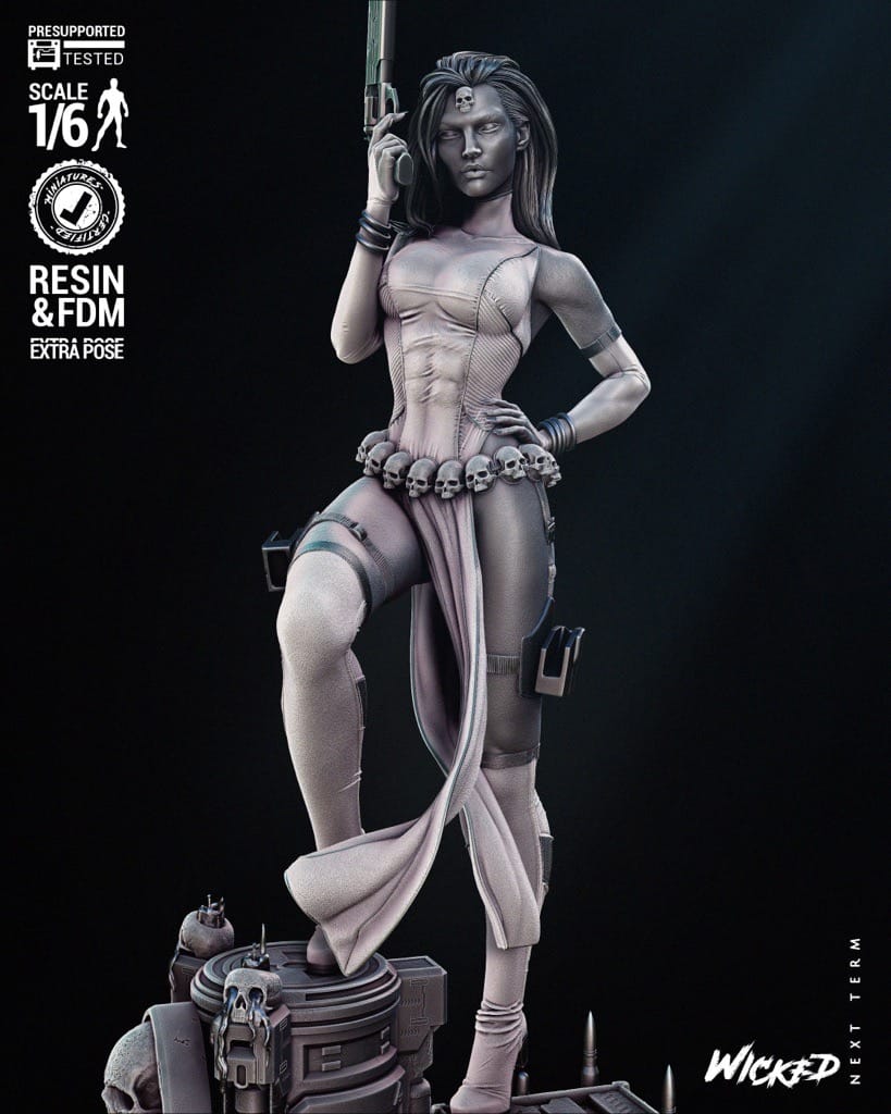 3DWicked 漫威 魔形女-P站图纸收藏馆