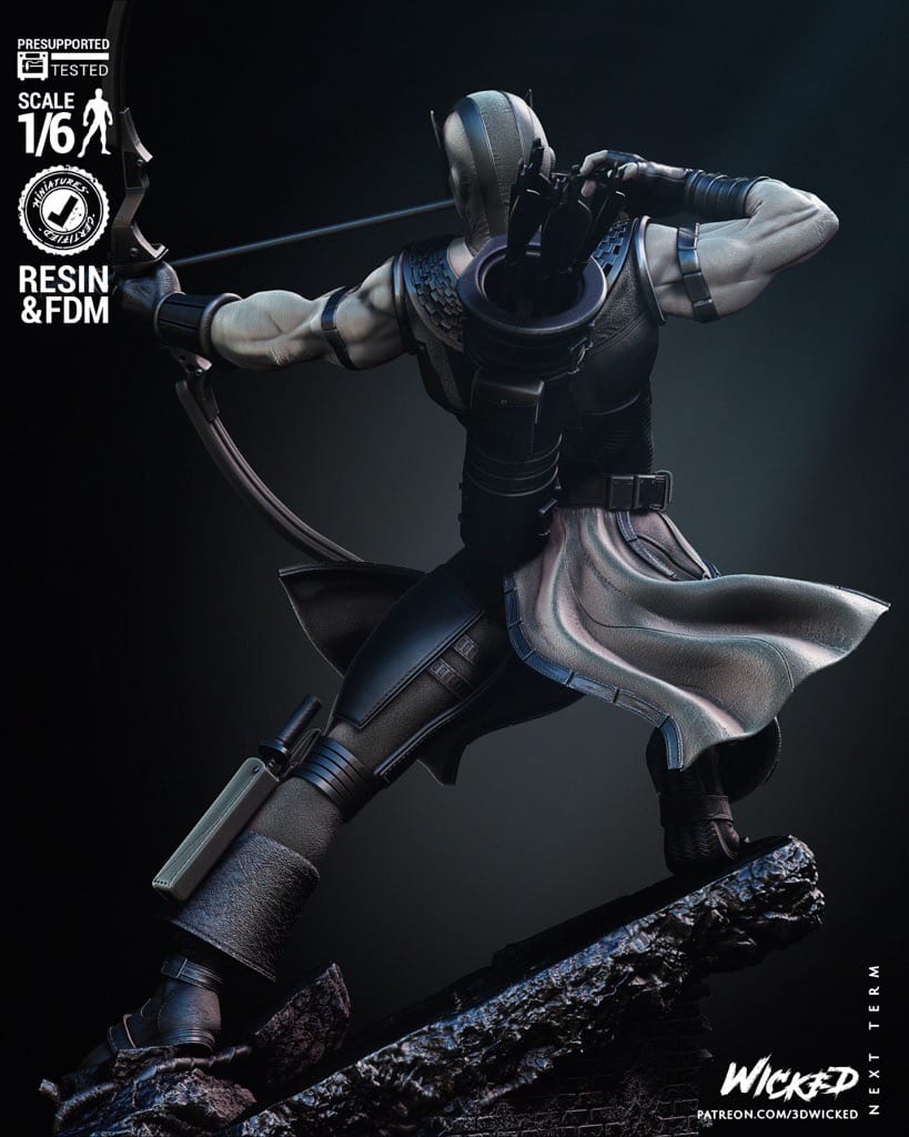 图片[2]-3DWicked 漫威 鹰眼-P站图纸收藏馆