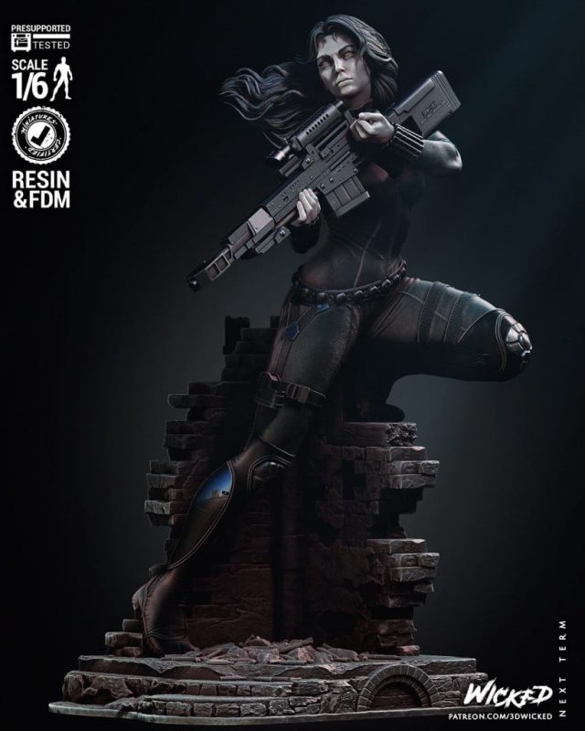 3DWicked 漫威 黑寡妇-P站图纸收藏馆