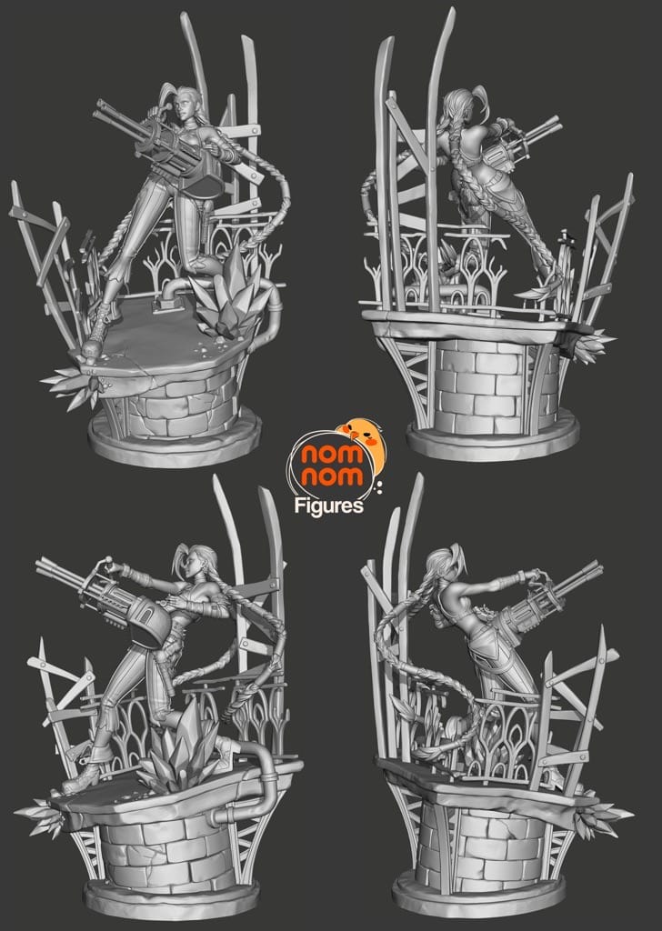 图片[2]-NomNom 英雄联盟 金克丝-P站图纸收藏馆